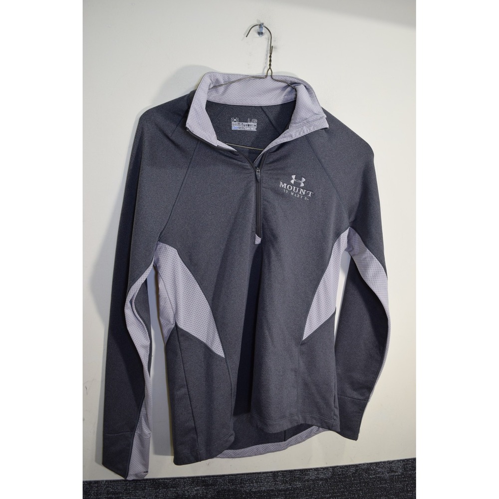 Mount St Mary's Catholic University Maryland 1/4 Zip Under Armour WOMENS L Gray